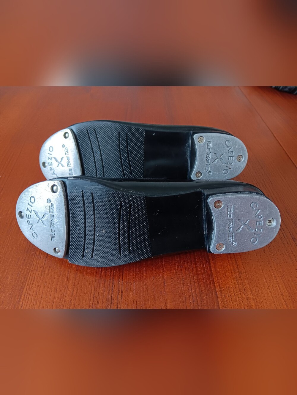 Capezio Black Kids Tap Oxfords with Metal Taps